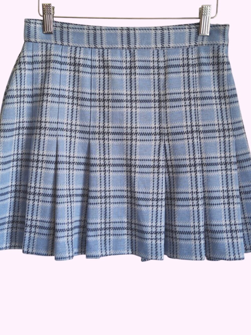 Free People Honey Plaid Mini Skirt Preppy Coquette School Girl Light Academia 6